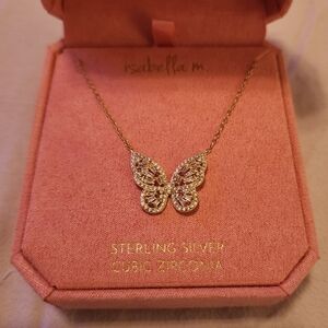 Isabella M. Gold Butterfly Necklace